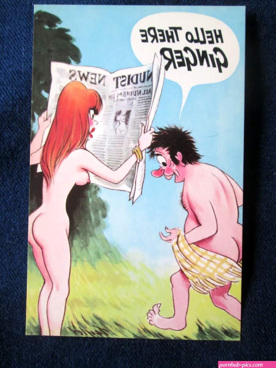 Vintage Saucy Seaside Comic Postcard Risque Humor Big Boobs Nudist Ginger No 135
