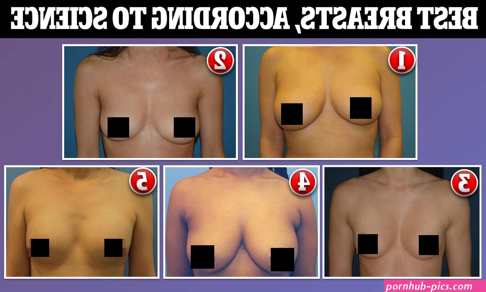 These are the five BEST looking breasts according to men AND women