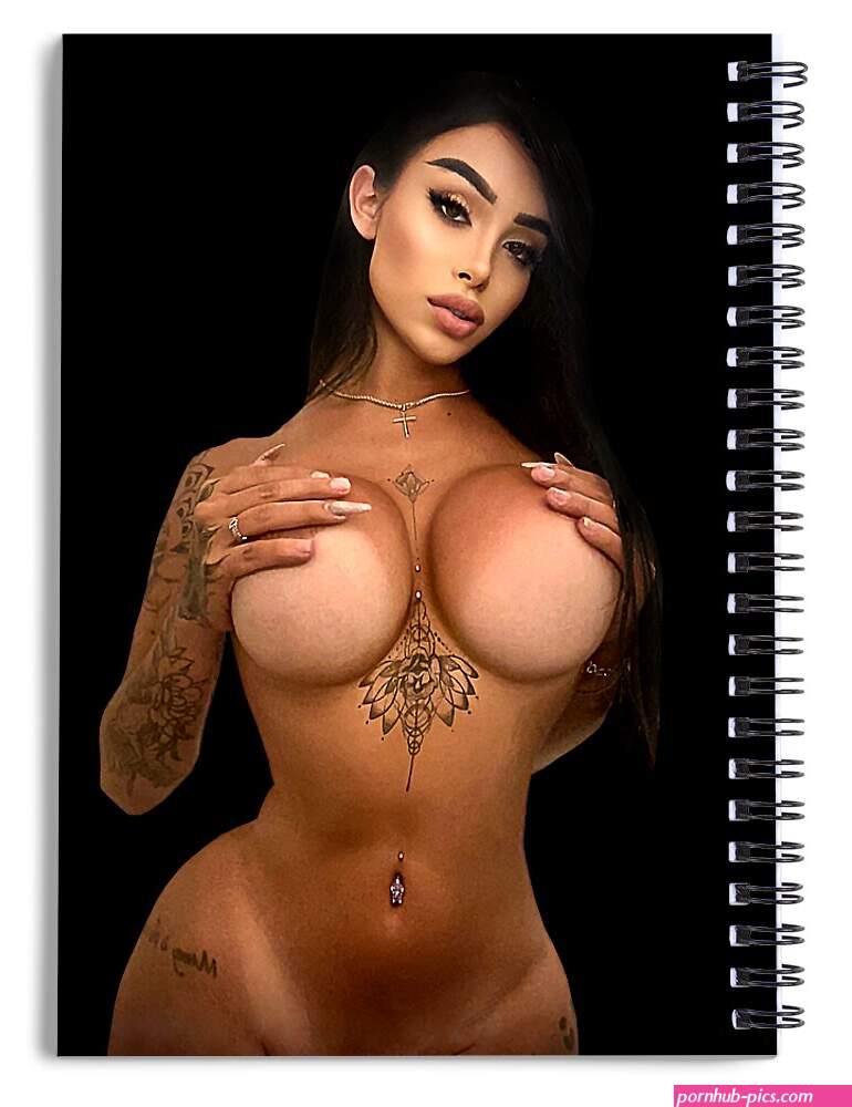 Big Boobs Sexy Gym Nude Bimbo Erotic Model Hot Milf Big Tits Spiral Notebook by Hello From Aja