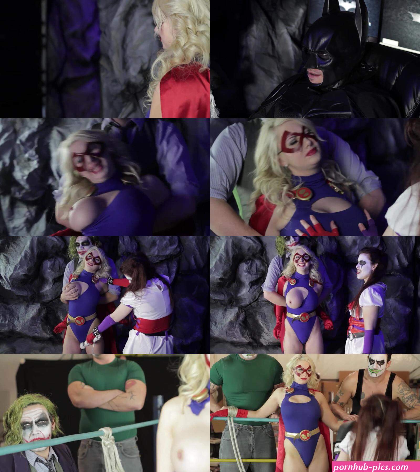 Busty Superheroine In Danger