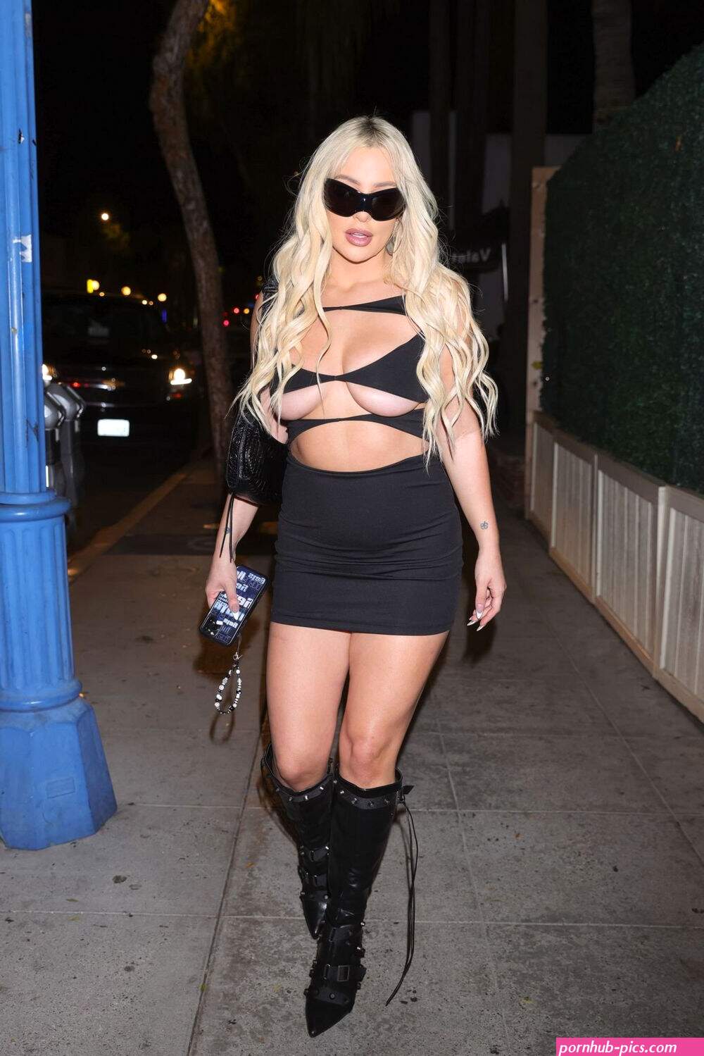 Tana Mongeau Tits in a Sexy Dress