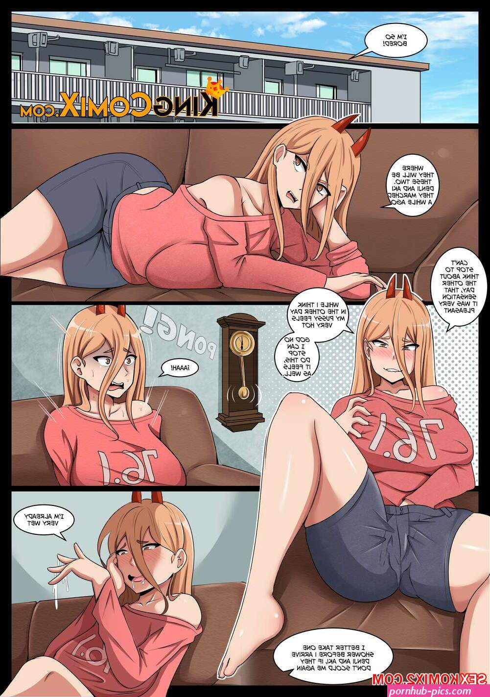 Porn comic Power Lust. KingComiX Sex comic busty brunette was