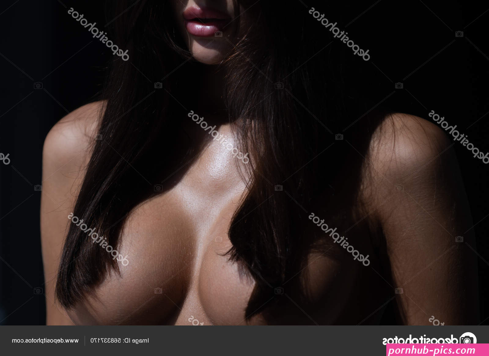 Women naked sexy body. Bra model. Female topless breast. Women body shape. Breast boobs woman after plastic surgery. Huge breasts big boobs. Stock Photo by 568337170
