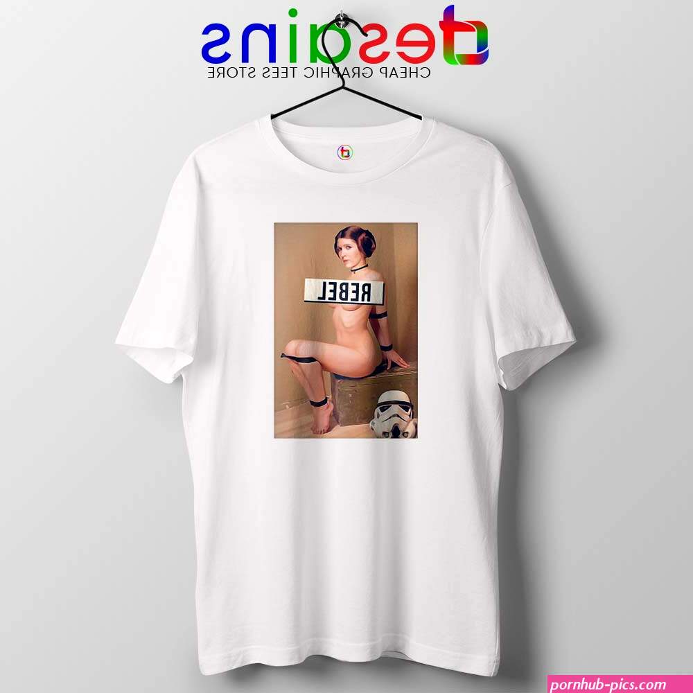 Naked Princess Leia Tshirt Star Wars Merch Tee Shirts S-3XL