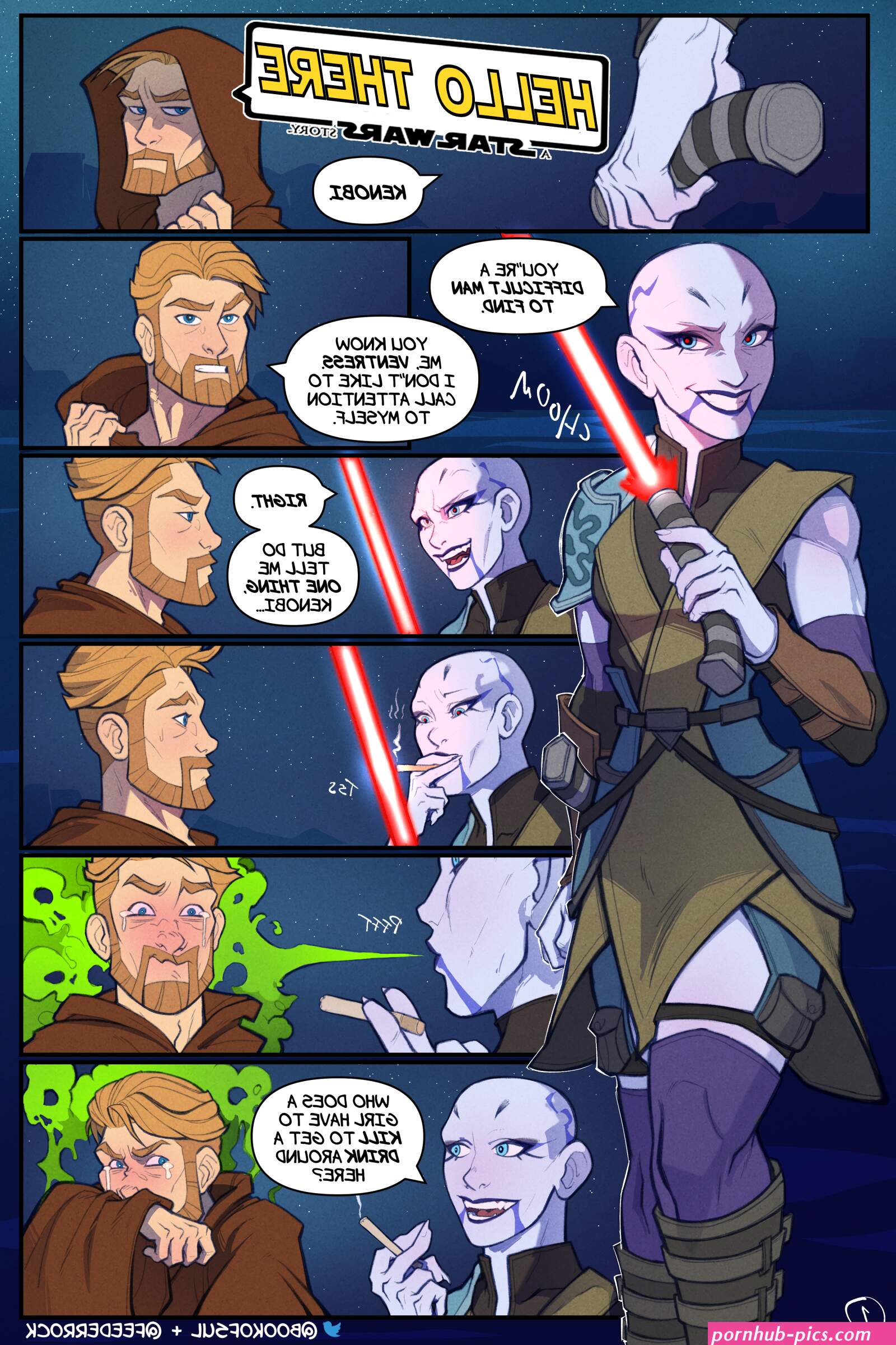 Hello There A Star Wars Story Porn comic Cartoon porn comics Rule 34 comic