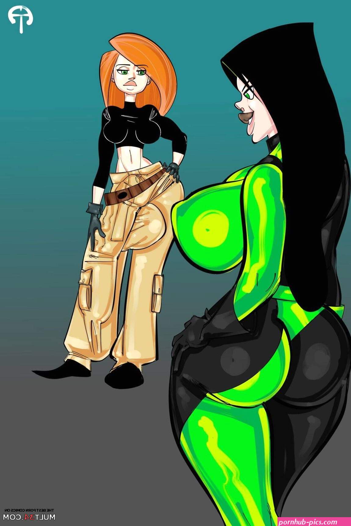 Futa Kim vs Shego porn comic