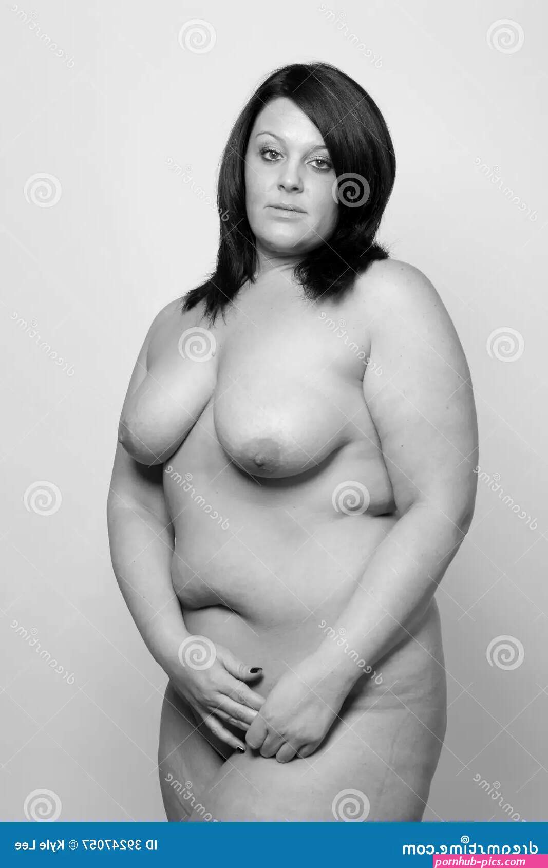 Nude Mature Plus Sized Woman Stock Image