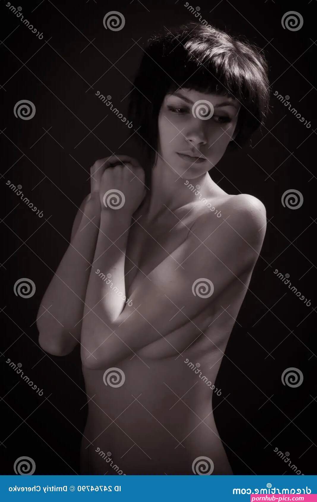 Pretty nacked woman stock photo. Image of people human