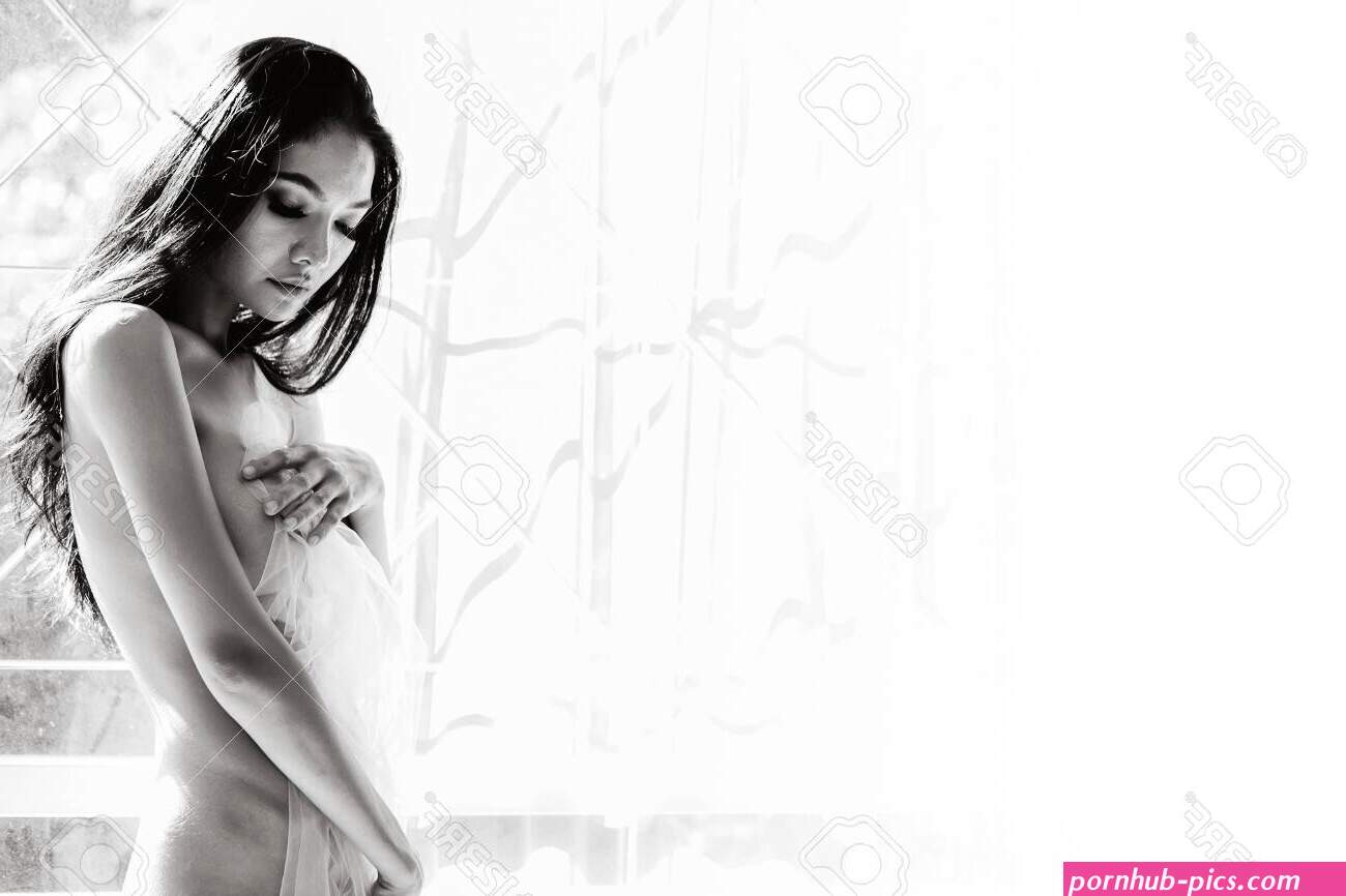Lonely Nacked Sexy Women Sitting At The Window Alone With Sad Feeling. Black And White Monotone Art Photograph. -. Image 134271089