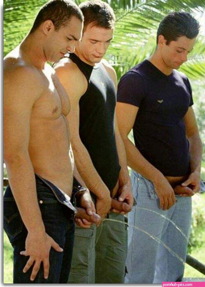 pissing guys