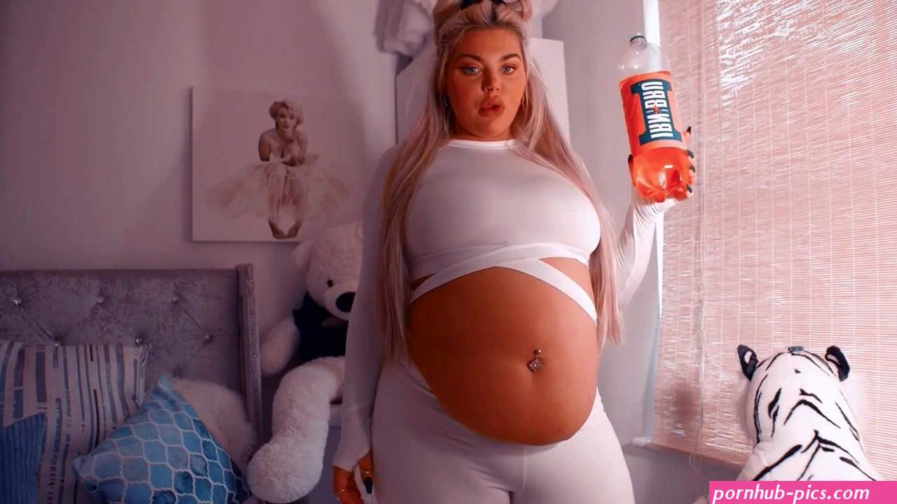 Goddess shar big belly full of soda