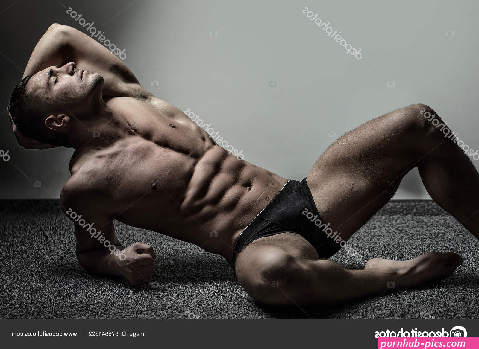 Sexy Male Model Bare Nude Torso Sexy Young Handsome Naked Stock Photo by 576541322