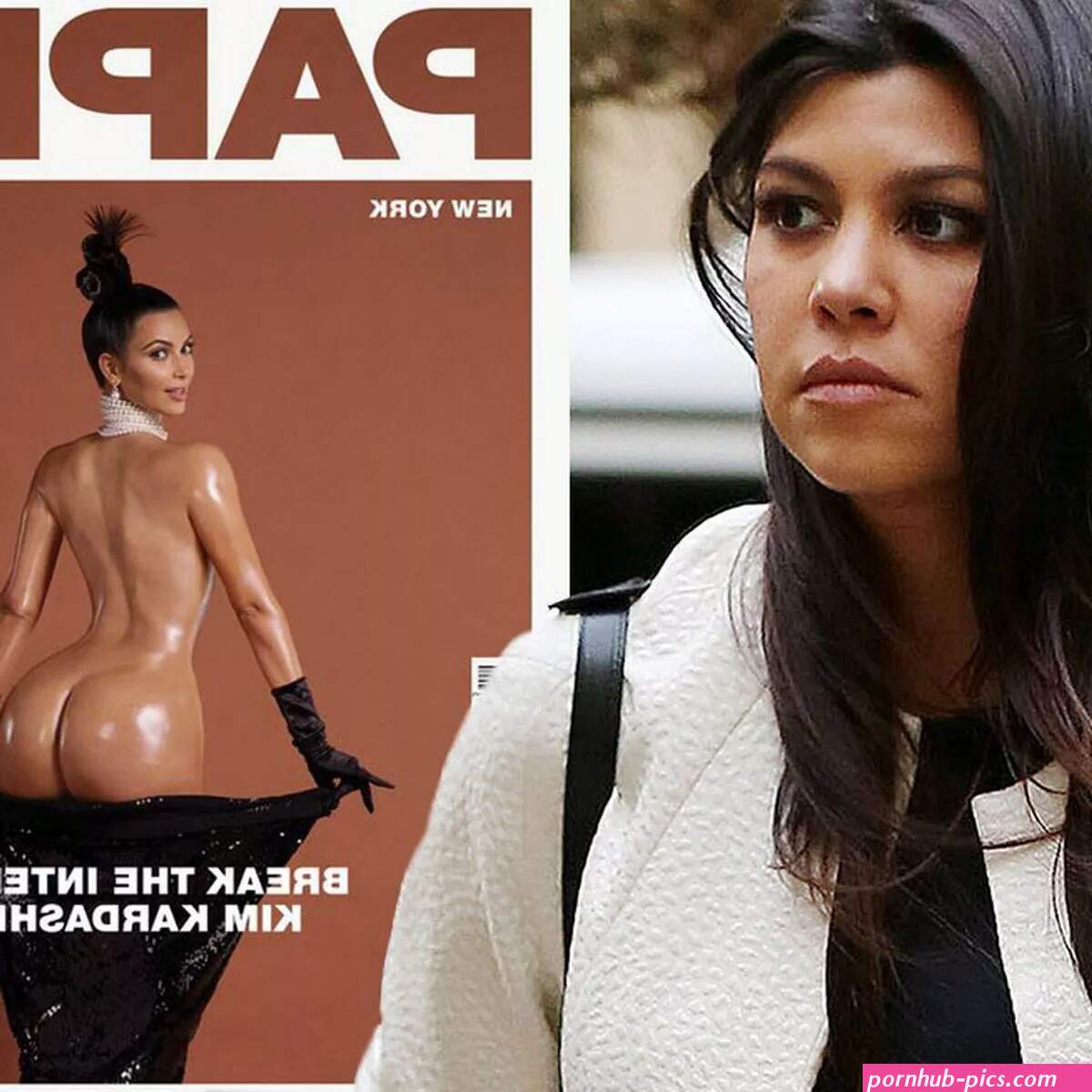 Kourtney Kardashian thought sister Kims nude photoshoot was disgusting unlike supportive Khloe