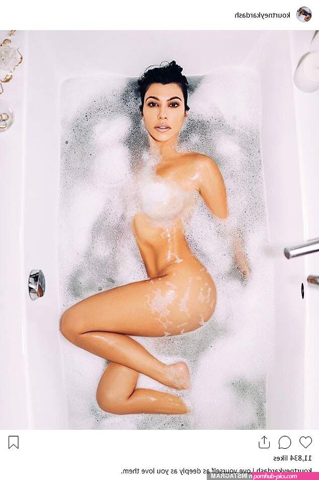 Kourtney Kardashian fans accuse her photoshopping her leg in racy new naked promo for Poosh