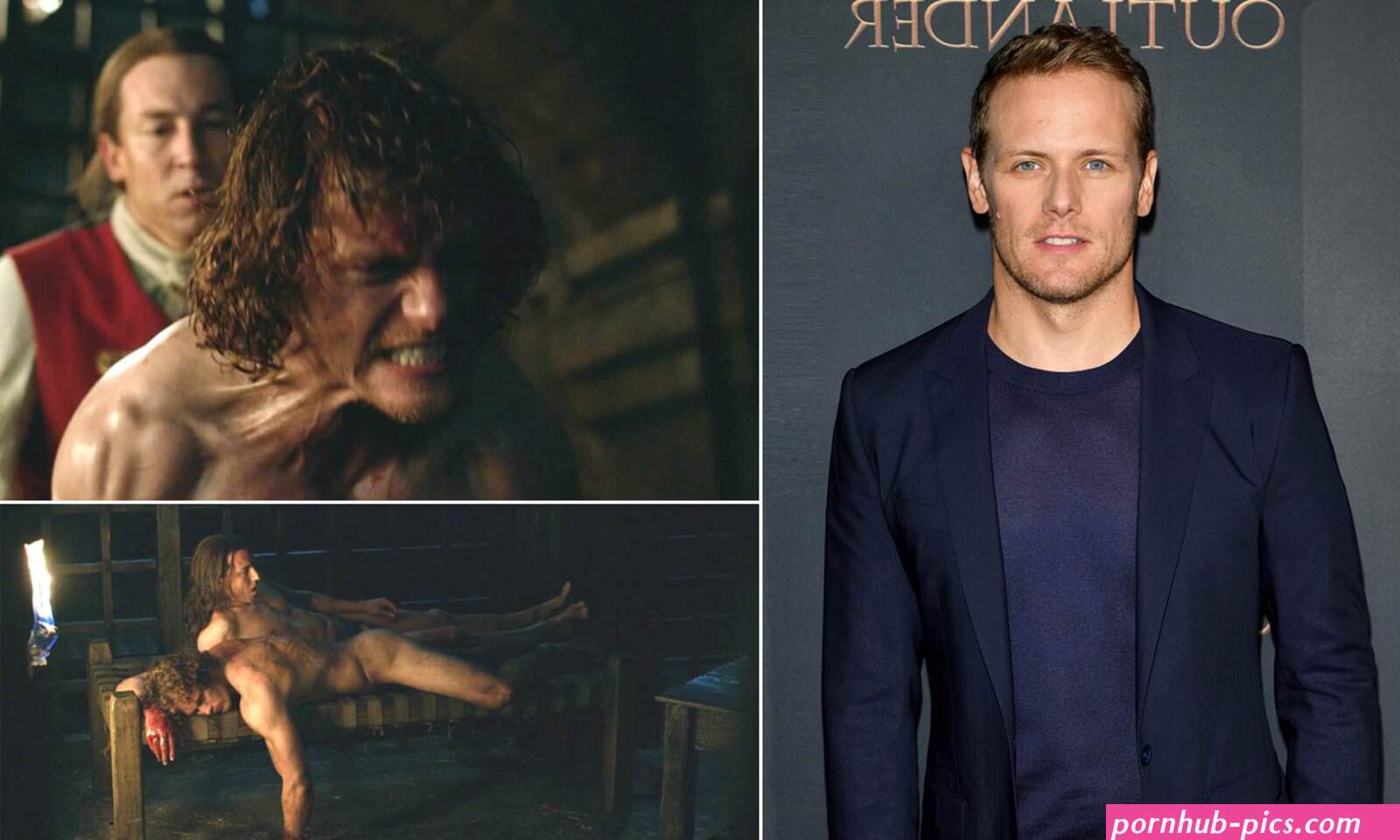 Outlander star Sam Heughan slams bosses for including nude shot of him in rape scene