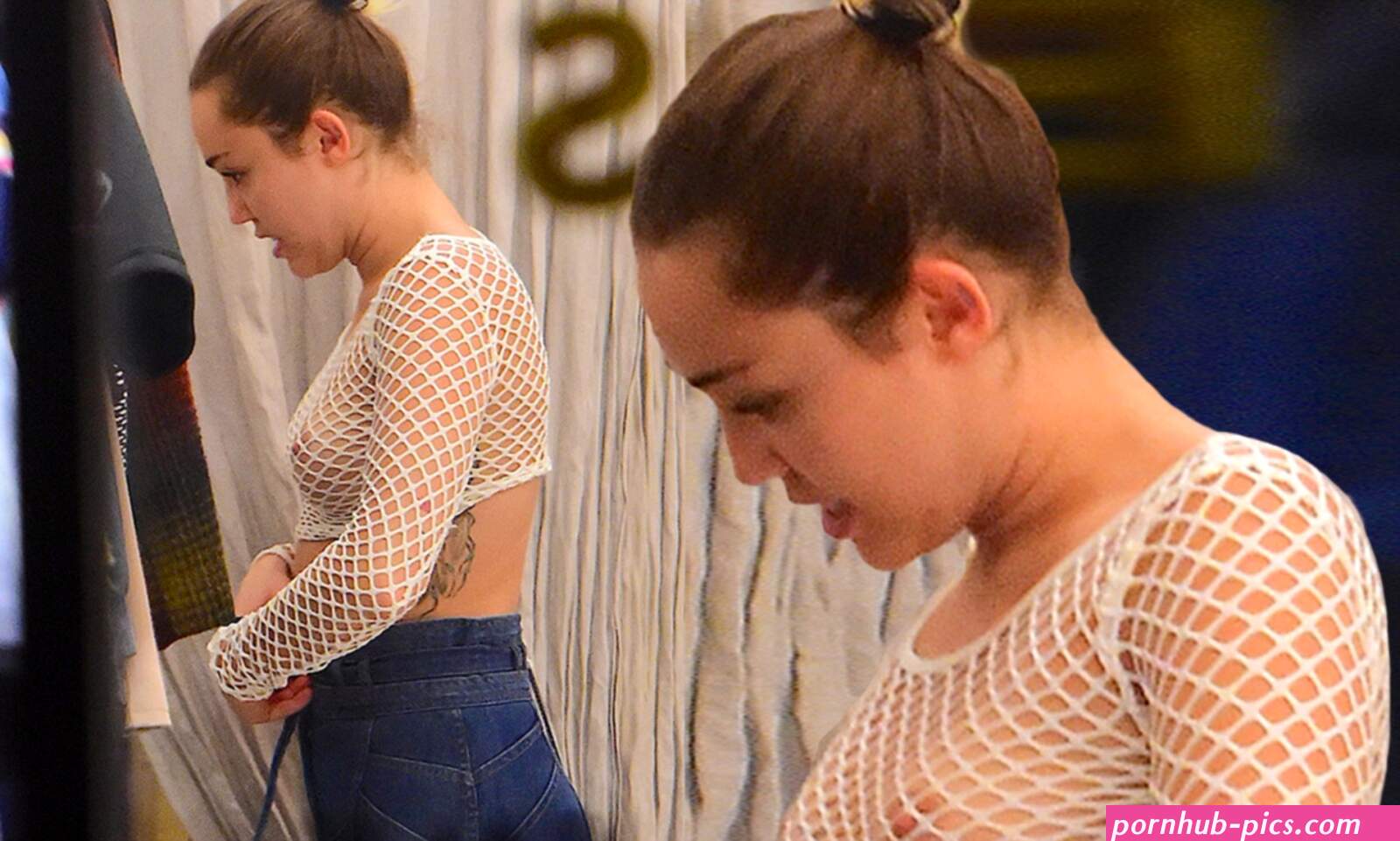 Miley Cyrus flashes nude breasts on SoHo shopping spree with mum Tish