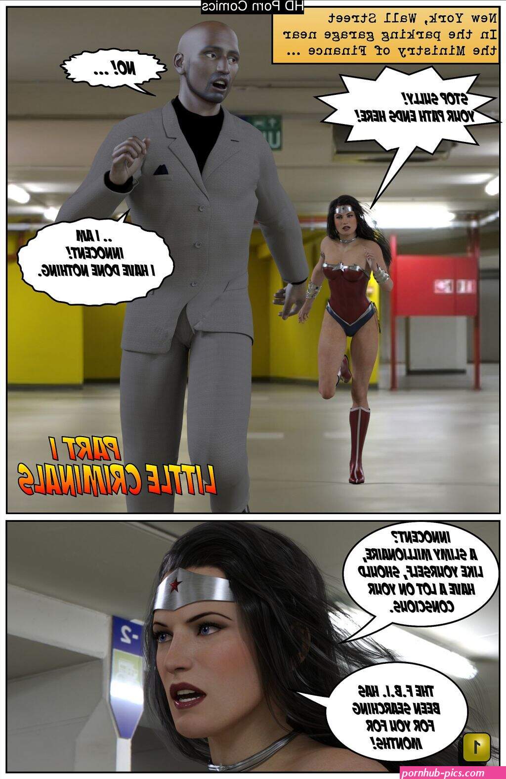 Wonder Woman 3D Comic comic porn