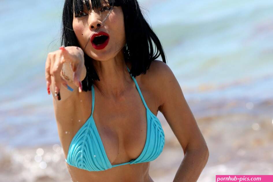 Bai Ling in a Powder Blue Bikini at Sunny Isles Beach 04172022 CelebMafia