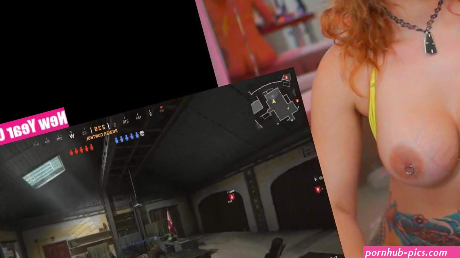 NUDE TWITCH STREAMER FUCKS ENEMY TEAM