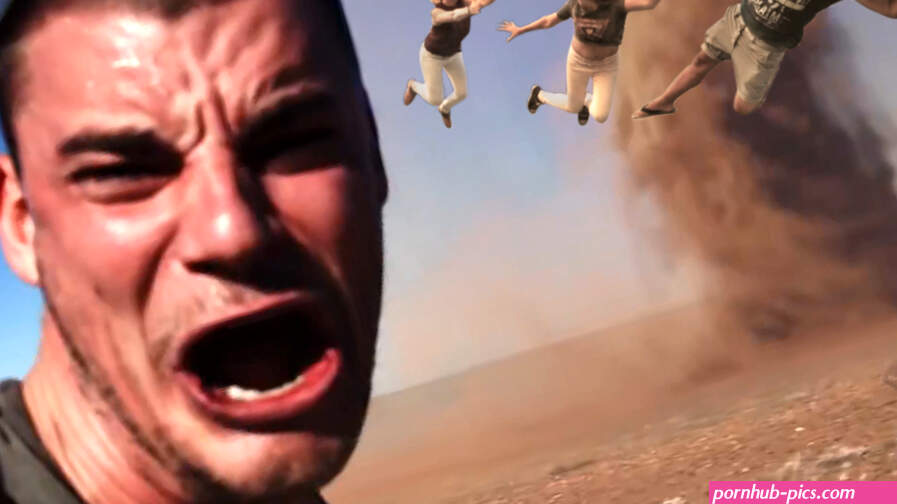 family blown away Tornado Selfie Know Your Meme