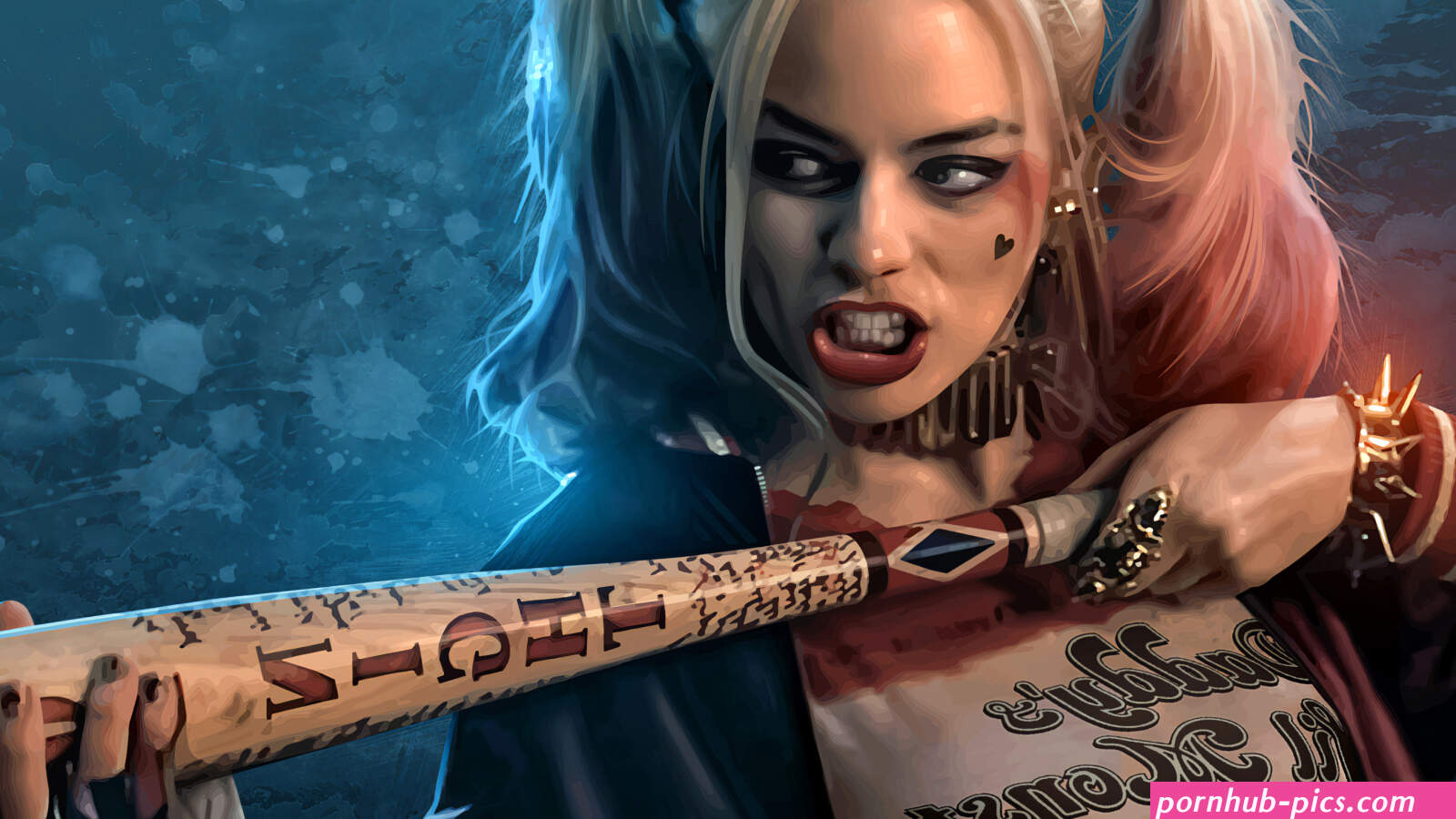 Wallpaper : women Harley Quinn Suicide Squad pigtails actress blonde baseb