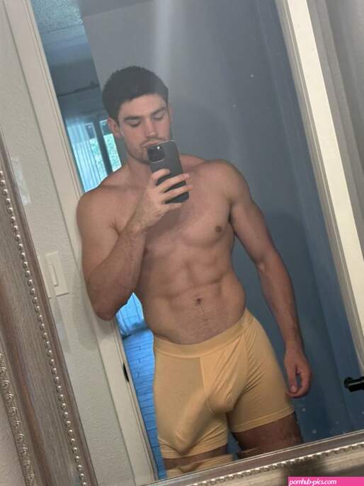 Huge bulge in yellow undies