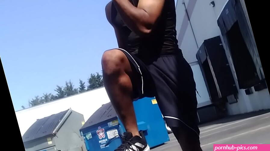 Thick cock black workout Spokane work trip big balls gonna edge later for big cumshotmorning muscle bbc master outside showing off armsand chest from seattlewa-spokane