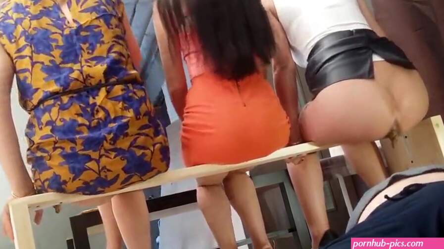 Three mistress shitting on their slaves mouth in morning