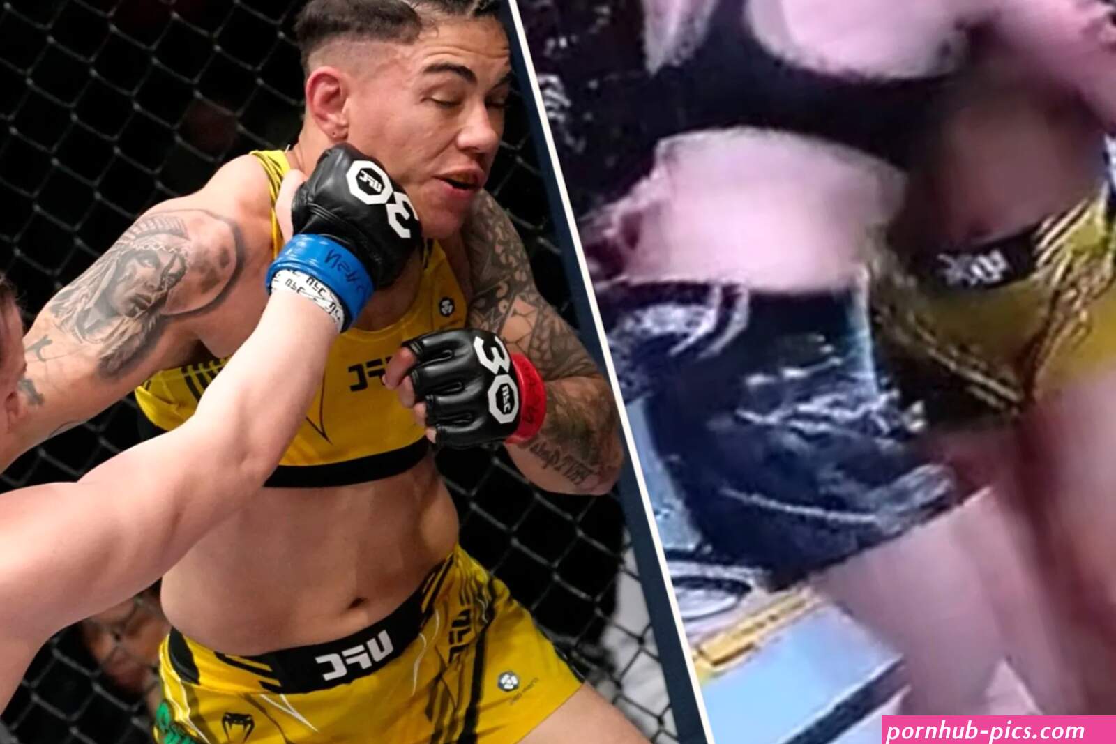 UFC star Jessica Andrade blames wardrobe malfunction for Erin Blanchfield loss a