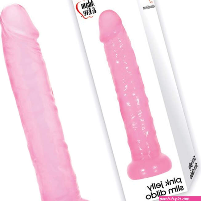 Pink Jelly Slim Dildo 6 Inch Adam Eve