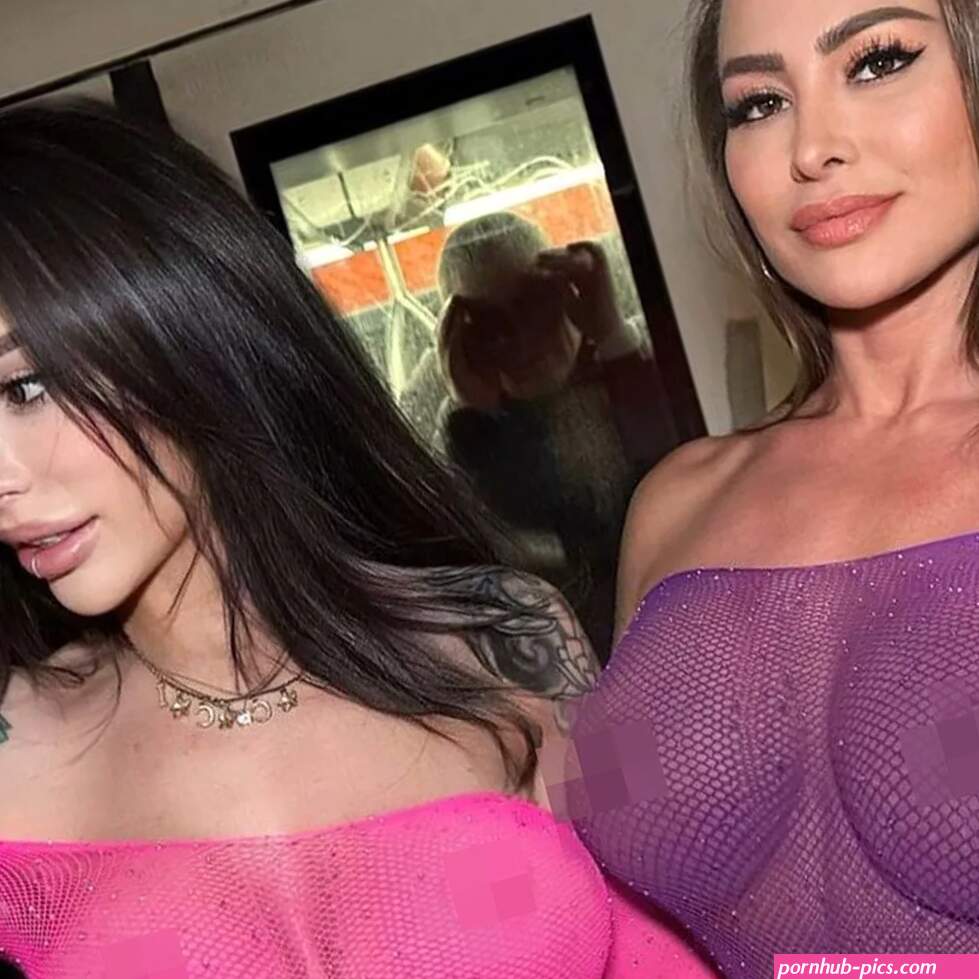 Models flash nips in mesh suits on underground