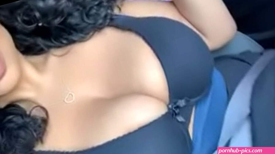 taking my tits out in the car
