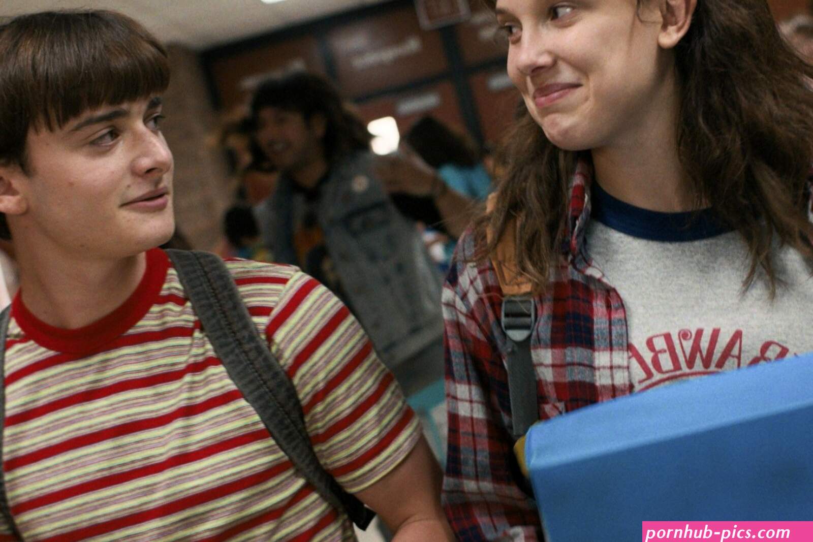 ElEleven aka Millie Bobby Brown and Will Byers aka Noah Schnapp on Strange