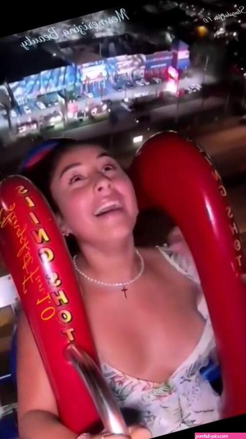 Funny Bouncing Boobs On A Roller Coaster