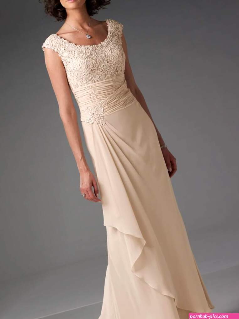 Aliexpress Buy Fashion Ankle Length Maxi Champagne Lace Chiffon 46305
