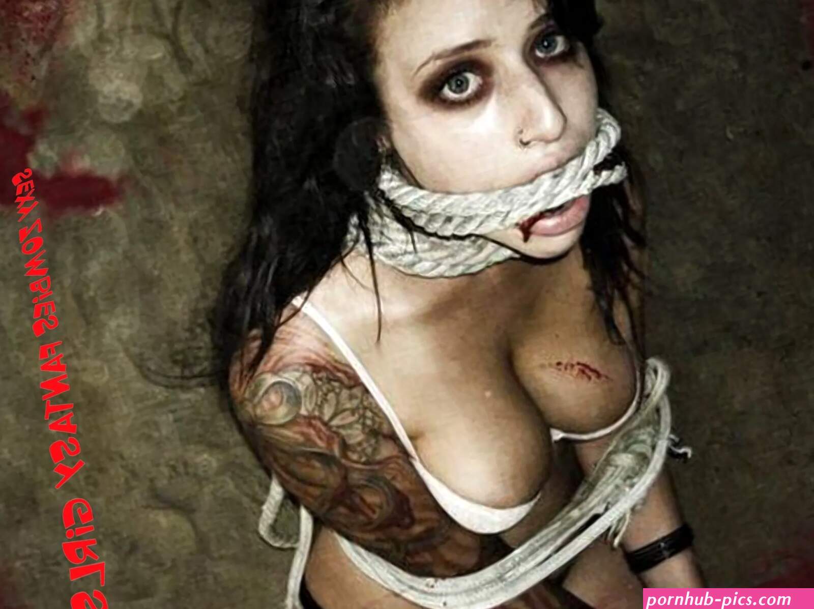 Naked zombie girl