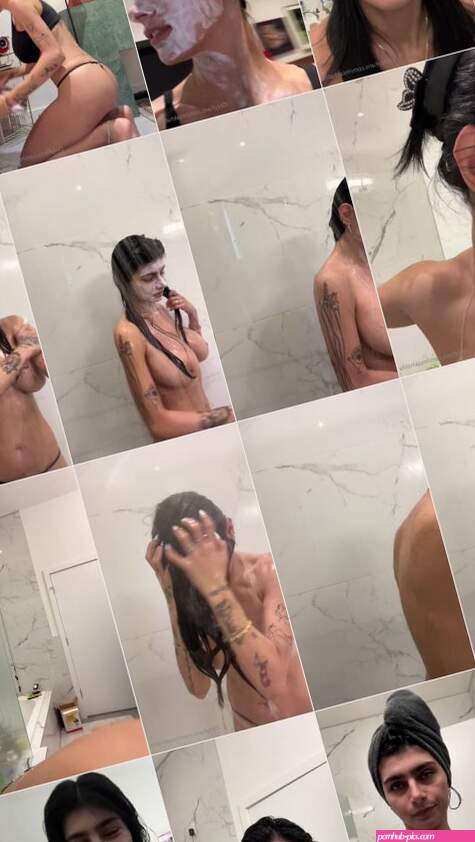 MIA KHALIFA TAKING A SHOWER FOR ONLYFANS