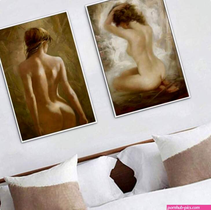 Pintura moderna de mujeres jvenes desnudas sobre lienzo carteles e impresiones arte de pared retratos imgenes para la decoracin del hogar de la sala de estar 50 x 70 cm x 2
