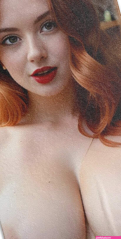 Nude redhead with big boobs 2 Beach Towel by Realistic Space