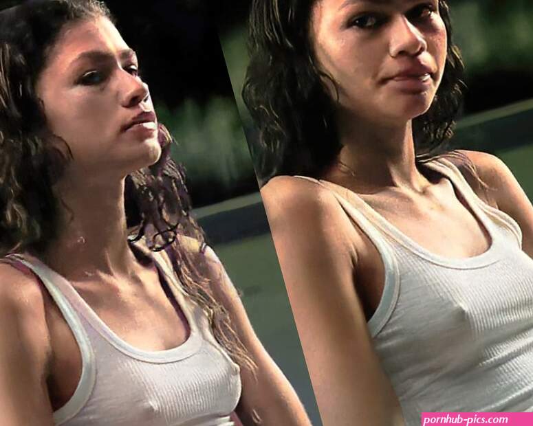 Zendaya Shows Off Her Nippleless Tits Behind-The-Scenes