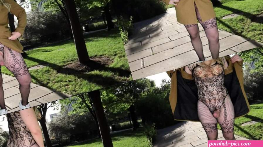 Big tits big ass shemale public flashing masturbation and twerking