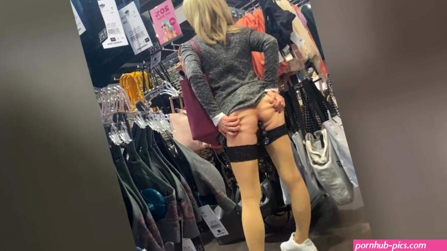 Very nasty public challenge for Tranny! With remote vibro balls in the ass while shopping!