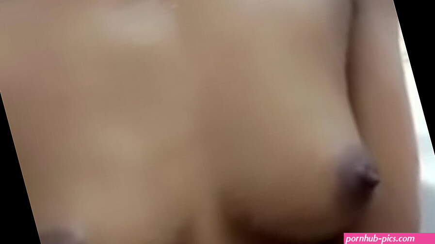 Black teen touching breasts in bath. Touching and exposing pussy