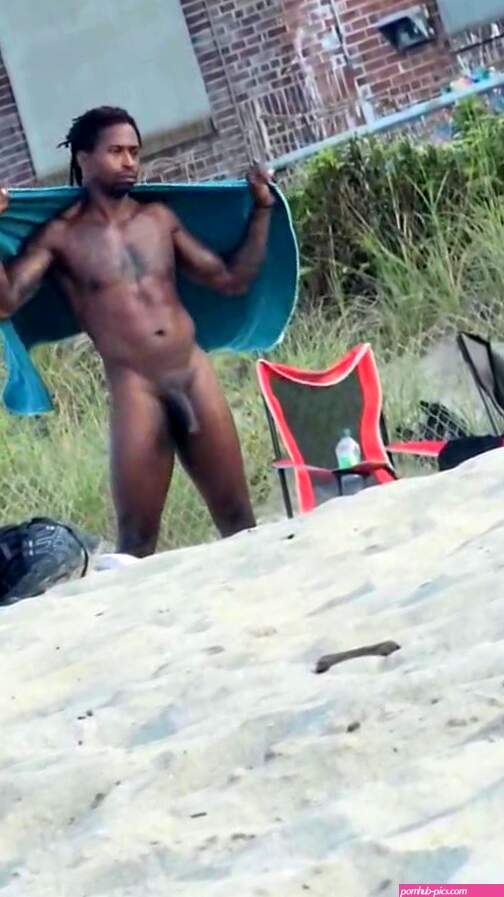 Big dick public beach