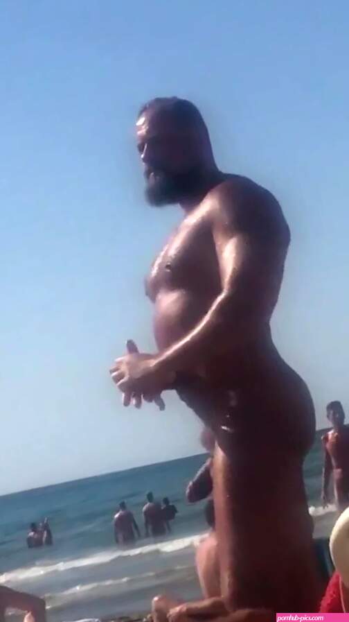 Public Play: BIG BLACK MEN ON THE BEACH