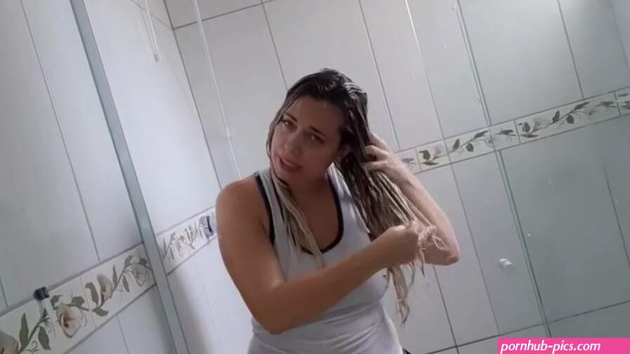 Wet shirt nina wolf