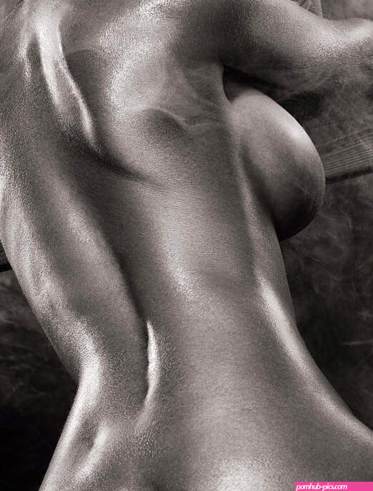 Sexy nude woman in steam room naked back artistic black and whit Photograph by Aleksey Maxim