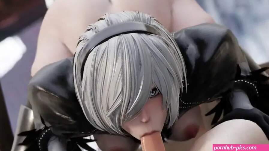 2B bent over blowjob pov