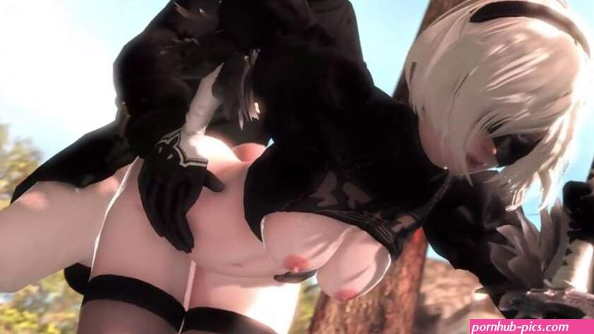 Yorha 9S and 2B Fucked in the woods