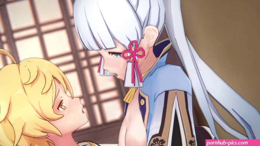 Ayaka riding Aether